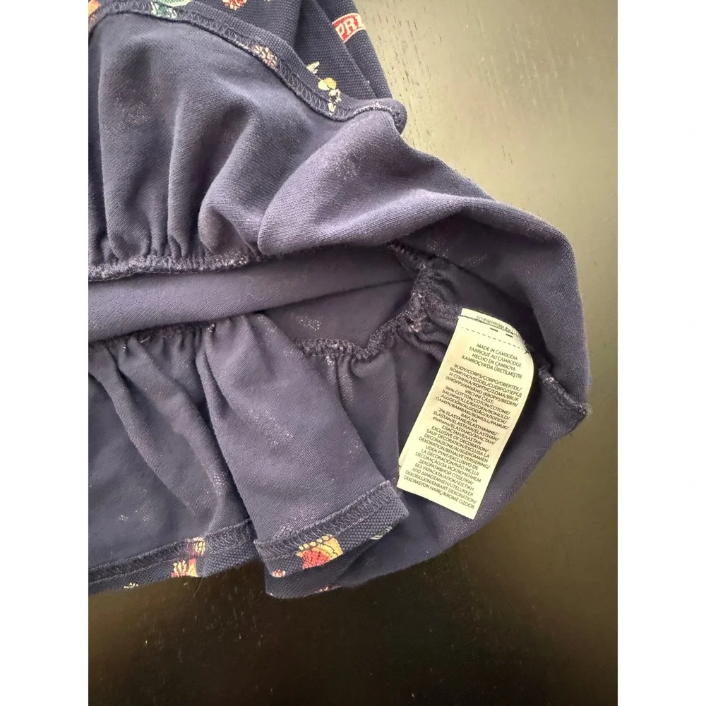 Ralph Lauren Polo Bear Cheerleader Dress Toddler Girls 12 Months Navy Mini